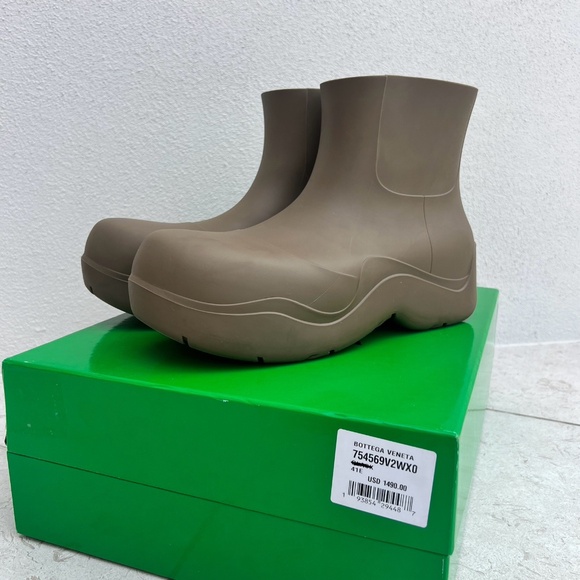 BOTTEGA veneta puddle boots brown us13 - Picture 7 of 9